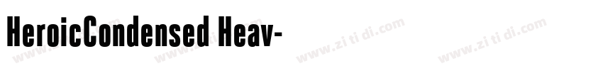 HeroicCondensed Heav字体转换